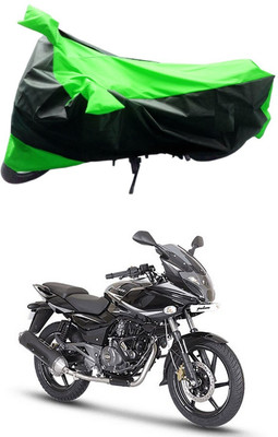 Mdstar Waterproof Two Wheeler Cover for Bajaj(Pulsar 220, Green, Black)