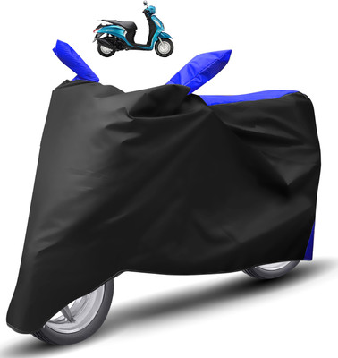 Caronix Two Wheeler Cover for Yamaha(Fascino, Blue)