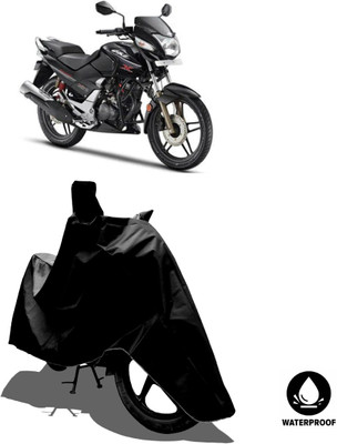 Amexride Waterproof Two Wheeler Cover for Hero(CBZ TYPE 1, Black)