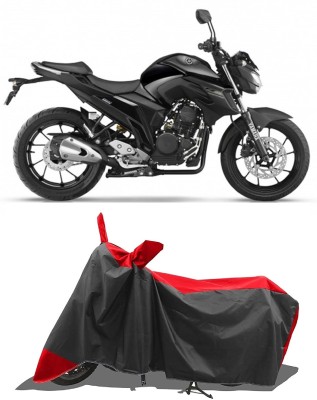 GROFATIK Two Wheeler Cover for Yamaha(FZ-25, Red)