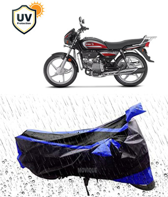 MOVIQUE Waterproof Two Wheeler Cover for Hero(Splendor Plus, Black)