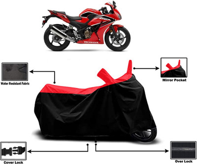 Amexride Two Wheeler Cover for Honda(CBR300R BS6, Red)