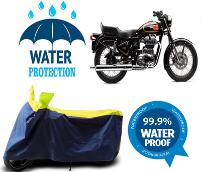 RTS COLLECTIONS Waterproof Two Wheeler Cover for Royal Enfield(Bullet Electra Twinspark, Multicolor)