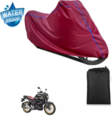 PAGORA Waterproof Two Wheeler Cover for Yamaha(FZ S FI New, Maroon)