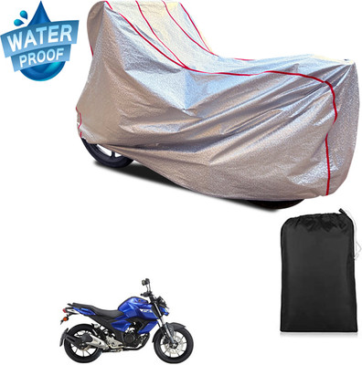 PAGORA Waterproof Two Wheeler Cover for Yamaha(FZ S V3.0 FI, Silver)