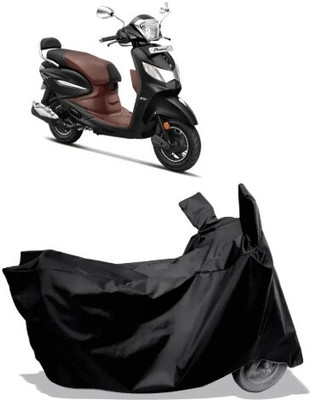 Tritika Waterproof Two Wheeler Cover for Hero(Pleasure Plus, Black)