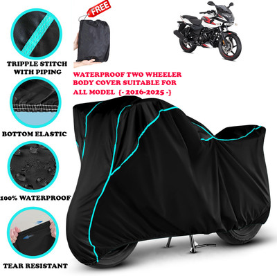 AutoGalaxy Waterproof Two Wheeler Cover for Bajaj(Pulsar 220F, Black)