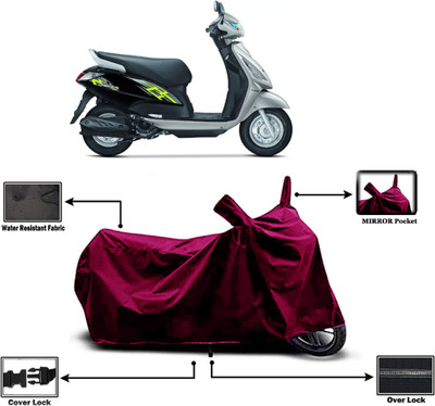 Amexride Two Wheeler Cover for Suzuki(Swish 125, Maroon)
