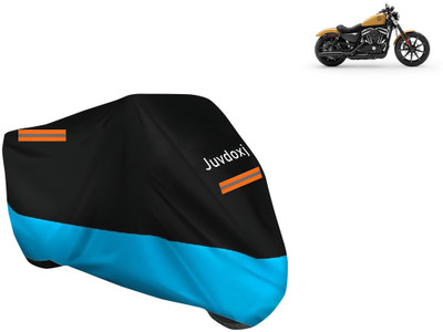 Juvdoxj Waterproof Two Wheeler Cover for Harley Davidson(Iron 883, Blue)