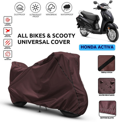 brandroofz Waterproof Two Wheeler Cover for Honda(Activa, Maroon)