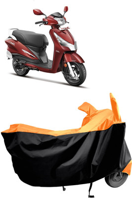 Amexride Two Wheeler Cover for Hero(Duet LX 110CC, Multicolor)