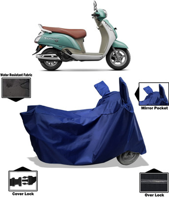Amexride Two Wheeler Cover for Suzuki(Access 125, Blue)
