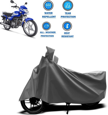 DeepShakshi AUTOMOTIVE Two Wheeler Cover for Hero(MotoCorp HF Deluxe, Grey)