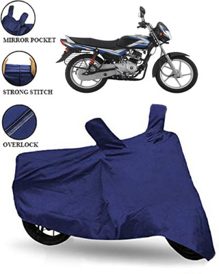 Mdstar Waterproof Two Wheeler Cover for Bajaj(CT100, Red, Blue)