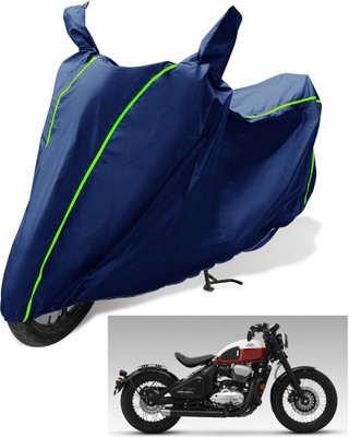 Auto Hub Waterproof Two Wheeler Cover for JAWA(42, Blue)