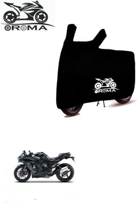 OliverX Waterproof Two Wheeler Cover for Kawasaki(Ninja H2 SX BS6, Black)