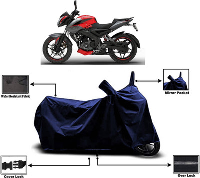 KEDIT Two Wheeler Cover for Bajaj(Pulsar NS200, Blue)