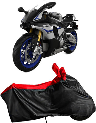 Autofly Waterproof Two Wheeler Cover for Yamaha(YZF R1M, Red, Black)