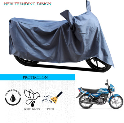 GOSHIV-car and bike accessories Waterproof Two Wheeler Cover for Hero(CD deluxe, Grey)