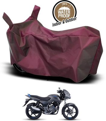 KEDIT Two Wheeler Cover for Bajaj(Pulsar 125 Neon BS6, Maroon)