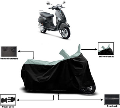 Amexride Two Wheeler Cover for Vespa(Vespa VXL 125, Multicolor)