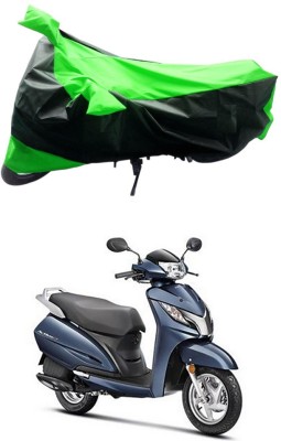 Furious3D Two Wheeler Cover for Honda(Activa 125, Green, Black)