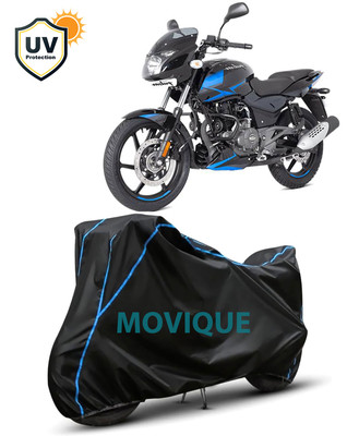 MOVIQUE Waterproof Two Wheeler Cover for Bajaj(Pulsar 150, Black, Blue)