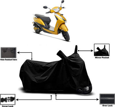 Amexride Two Wheeler Cover for Ampere(Magnus Pro, Black)