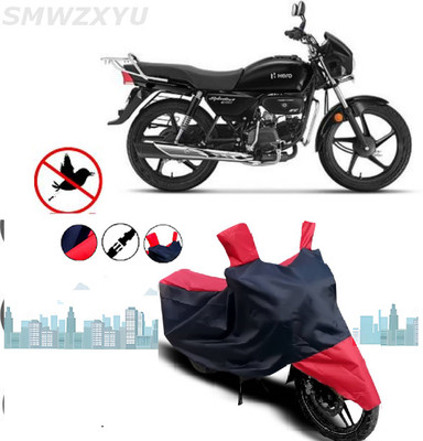 smwzxyu Waterproof Two Wheeler Cover for Hero(Splendor, Red, Black, Multicolor)