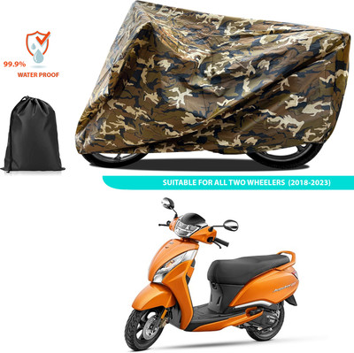 CODOKI Waterproof Two Wheeler Cover for TVS(Jupiter 125, Yellow)