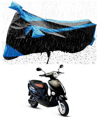 Mdstar Waterproof Two Wheeler Cover for Hero(Electric Photon, Blue, Black)