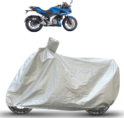 Caronix Waterproof Two Wheeler Cover for Bajaj(Pulsar 220F, Silver)