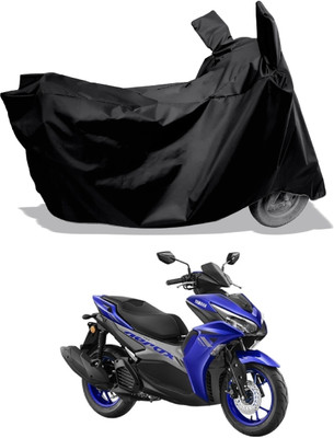 Amexride Two Wheeler Cover for Yamaha(Aerox 155 Maxi, Black)