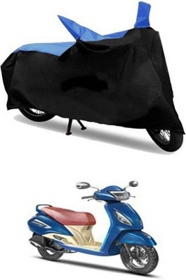 LIFE TO HUB Waterproof Two Wheeler Cover for TVS(Boxer, Black, Blue)