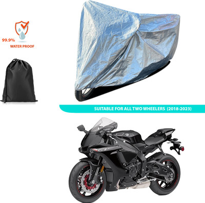 CODOKI Waterproof Two Wheeler Cover for Yamaha(YZF R1M BS6, Silver)