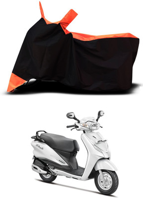 VESMEI Two Wheeler Cover for Hero(Duet LX 110CC BS6, Orange)