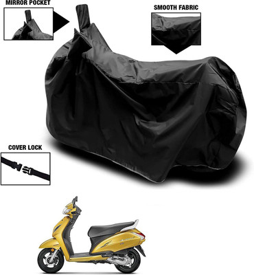 MMSSTAR Waterproof Two Wheeler Cover for Honda(Activa 6G, Black)