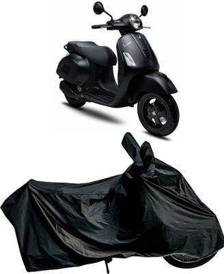 MWBB Waterproof Two Wheeler Cover for Vespa(Notte, Black)