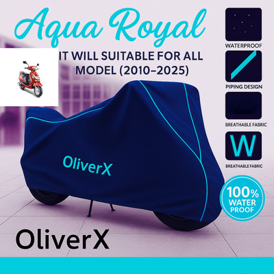 OliverX Waterproof Two Wheeler Cover for Mahindra(Duro, Blue, Red)