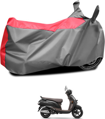 CODOKI Waterproof Two Wheeler Cover for Suzuki(Access 125, Grey, Red)