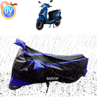 MMSSTAR Waterproof Two Wheeler Cover for TVS(Activa 4G, Blue, Black)