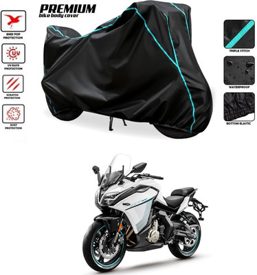 SThanaveX Waterproof Two Wheeler Cover for CFMoto(650GT, Black)
