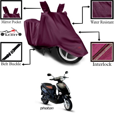 AASHTIK MART Two Wheeler Cover for Hero(Electric Photon, Maroon)