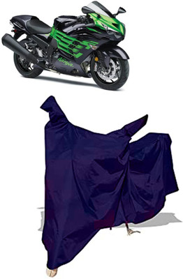 Amexride Two Wheeler Cover for Kawasaki(Ninja ZX 14R BS6, Blue)