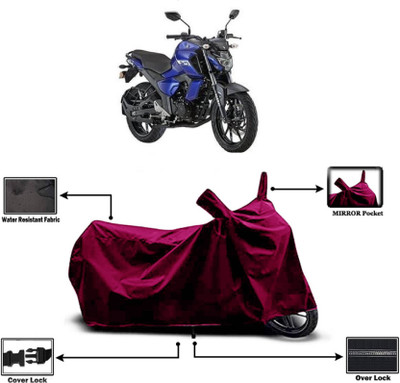 KEDIT Two Wheeler Cover for Yamaha(FZ-FI, Maroon)