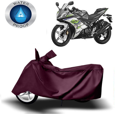 DeepShakshi AUTOMOTIVE Waterproof Two Wheeler Cover for Yamaha(R15S, Maroon)