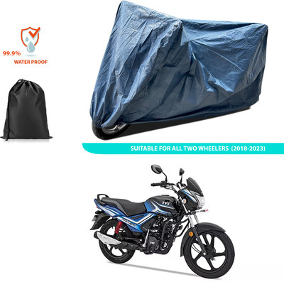 CODOKI Waterproof Two Wheeler Cover for TVS(Star City Plus BS6, Blue)