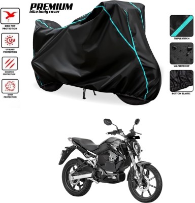 SThanaveX Waterproof Two Wheeler Cover for Revolt(RV 300, Black)