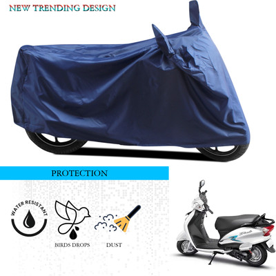 SnehaSales Waterproof Two Wheeler Cover for Hero(Duet VX 110CC, Blue)
