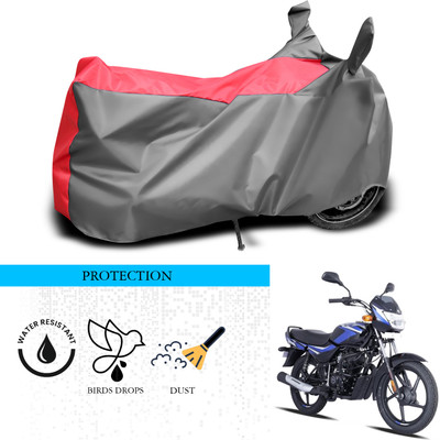 ANTHUB Waterproof Two Wheeler Cover for Bajaj(CT100, Grey, Red)